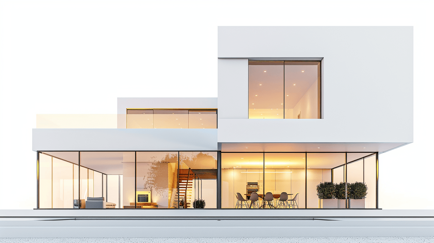 Featured home and neighborhood view